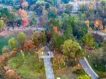 江苏淮安古淮河国家湿地公园晨景