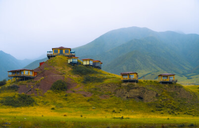 中国甘南桑科草原秋景