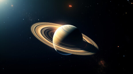 太空中的土星