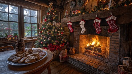 姜饼屋厨房场景