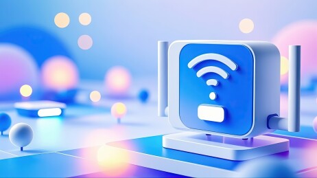 无线路由器3D渲染图