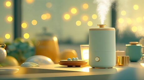 宁静的夜晚,香氛弥漫