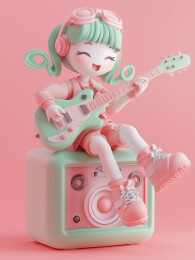 微笑女孩人物IP
