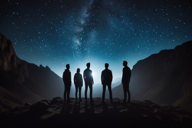 星空下的探险者主题