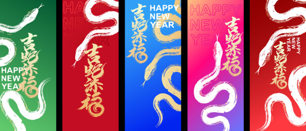 蛇抽象艺术设计