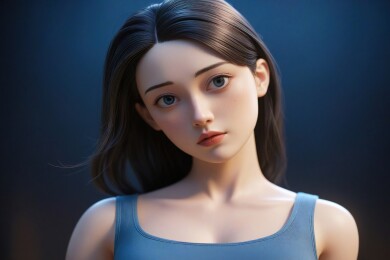 美丽的女性肖像主题
