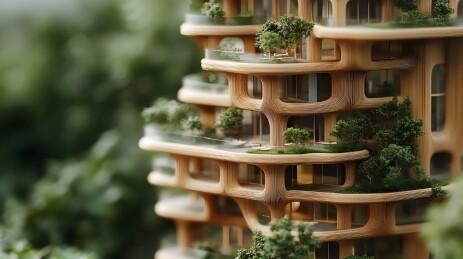 未来生态建筑模型