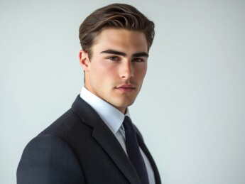 白领半身定妆照