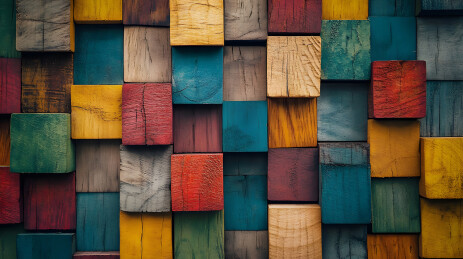 3d彩色立体木块
