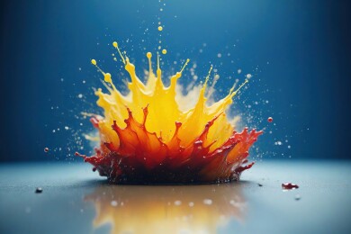  液体爆炸艺术主题