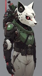 人形机甲战士形象