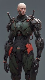 人形机甲战士形象