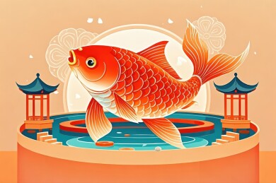 祥瑞金鱼跃龙门
