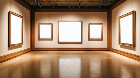 现代简约室内装饰画相框样机展示模板