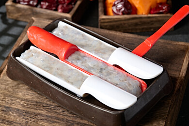 火锅涮品食材鲜嫩虾滑虾泥虾肉糜