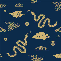 传统的中国蛇年插图矢量2025年