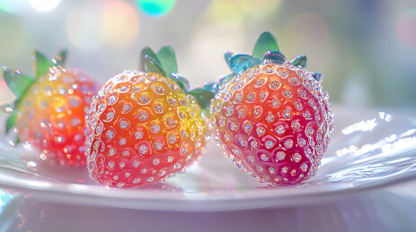 时尚草莓造型道具