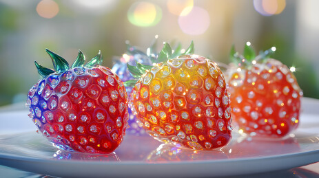 时尚草莓造型道具