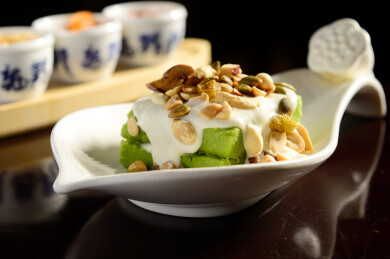 坚果青豆泥