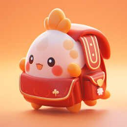 拟人卡通福宝福袋