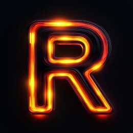 发光的字母R