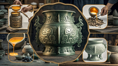 中华文化传统工艺手法青铜器制作插图