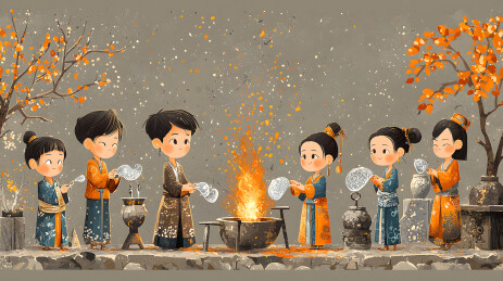 传统工艺手工制作银饰插图