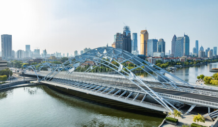 天津直沽桥建筑航拍景观