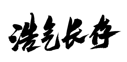 中国风书法艺术毛笔字体中国英雄回家