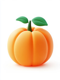 白色背景下橙色的特写镜头