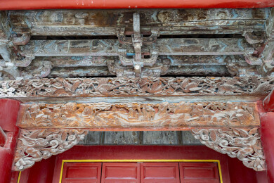 河南禹州怀帮会馆大殿木刻艺术