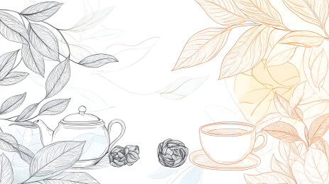 玻璃茶壶里的花茶