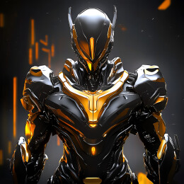 3D风格一位身穿铠甲的勇士