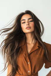 风中飘扬的长发