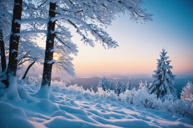 冬日雪景主题
