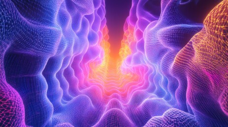 能量脉络： 抽象艺术打造独特风格