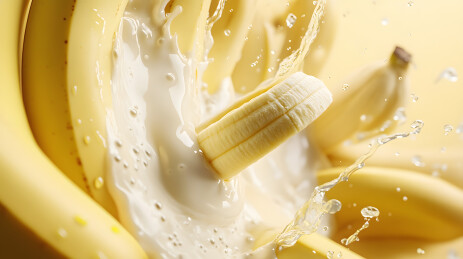 牛奶香蕉高清图