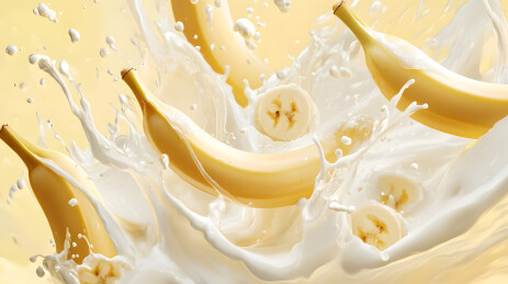 牛奶香蕉高清图