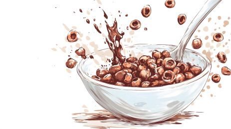 健康低脂麦片食物