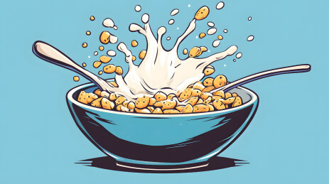 健康低脂麦片食物