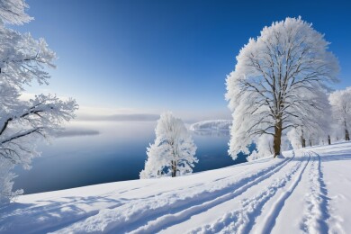 冬日雪景主题