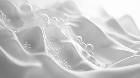 白色背景下的雪特写镜头