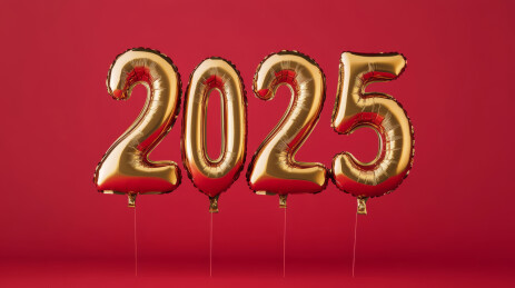 2025年新年文字背景图