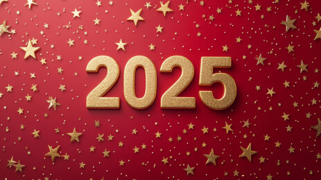 2025年新年文字背景图