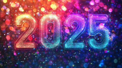 2025年新年文字背景图