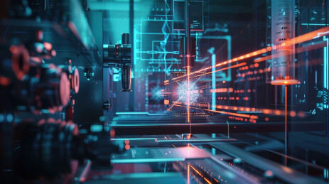 高科技感粒子对撞空间缝隙