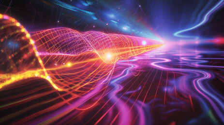 高科技感粒子对撞空间缝隙