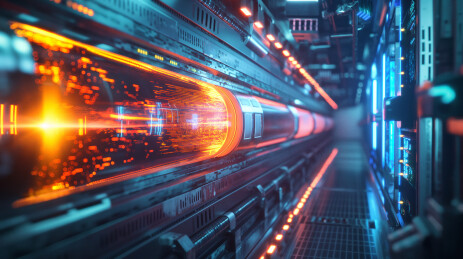 高科技感粒子对撞空间缝隙