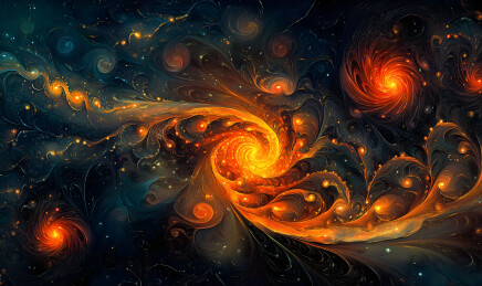 彩色抽象艺术的电商海报背景