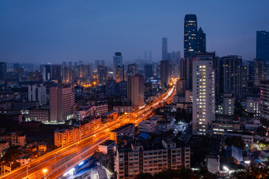 贵阳东山寺夜景拍摄